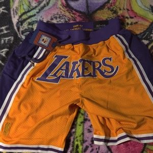 Just Don XL Lakers basketball shorts